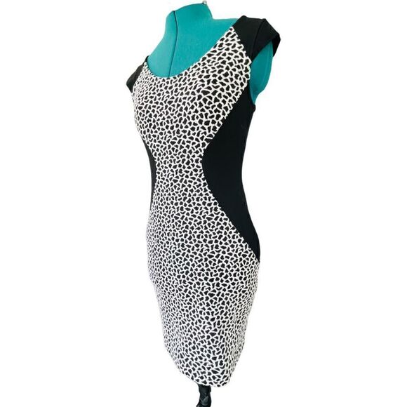 Express Bodycon Black And White Dress Size 2 - Picture 3 of 6